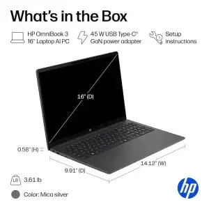Hp Omnibook 3 16" 2K Ips Touchscreen Laptop - Thumbnail Image 8