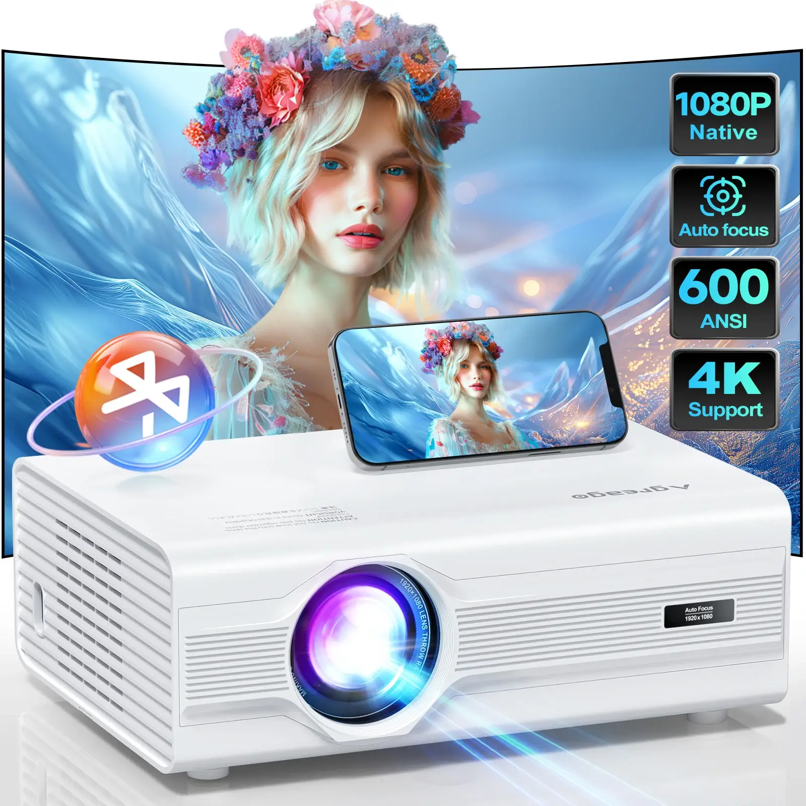4K Smart Projector with WiFi6 - Image 1