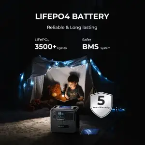 1152Wh 1800W Portable Power Station - Thumbnail Image 5