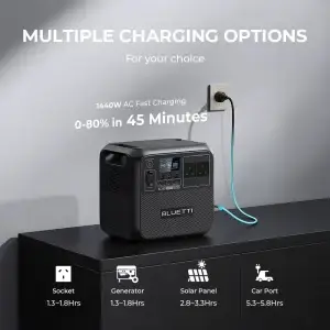 1152Wh 1800W Portable Power Station - Thumbnail Image 4