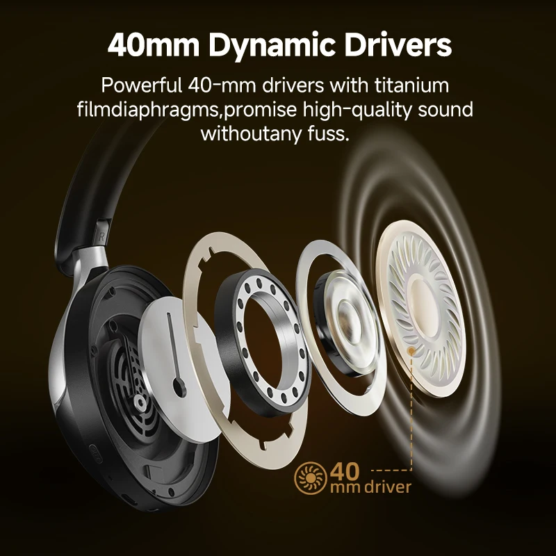 Bluetooth Headphones Active Noise Cancelling - Image 4