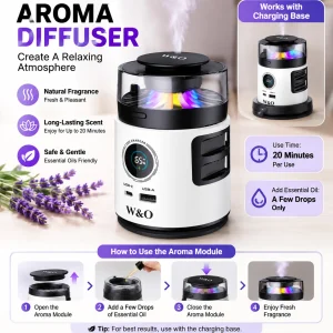 3-in-1 65W GaN Fast Charging Station with Aromatherapy Diffuser & Humidifier - Thumbnail Image 7