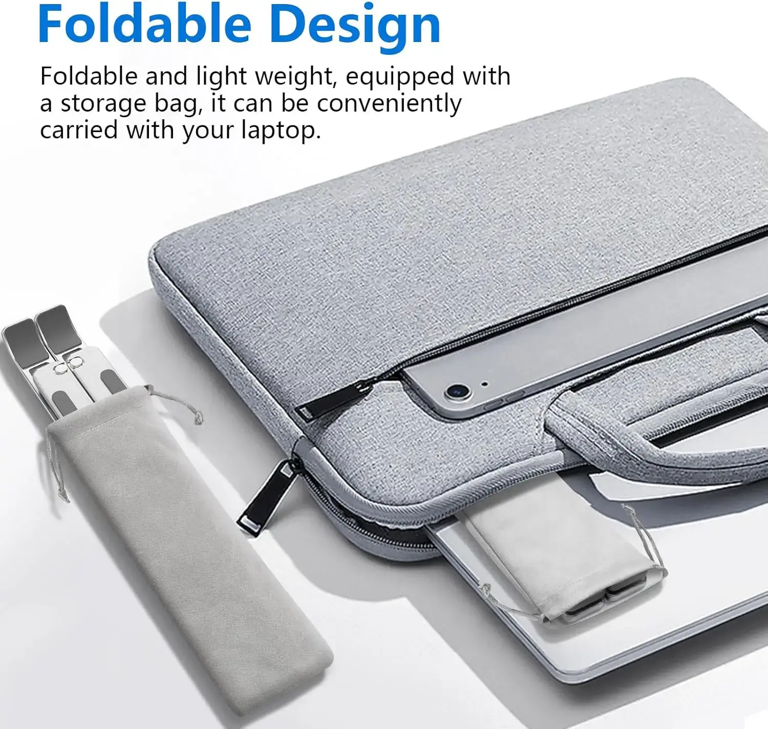 Foldable Aluminum Laptop Stand - Image 6