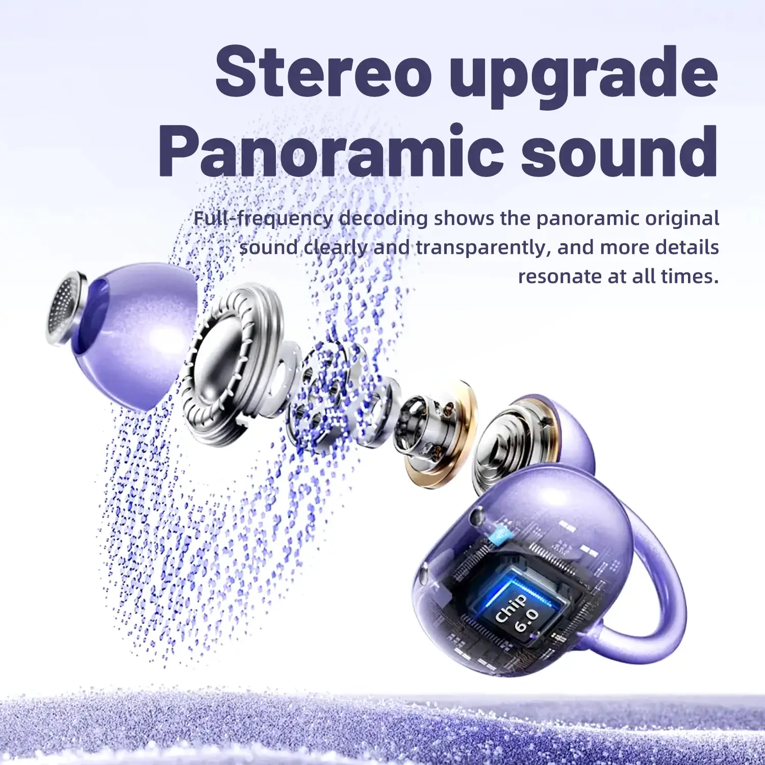 Open-Ear Clip Cordless Bluetooth 6.0 Earbuds with Ear Hook - Image 8