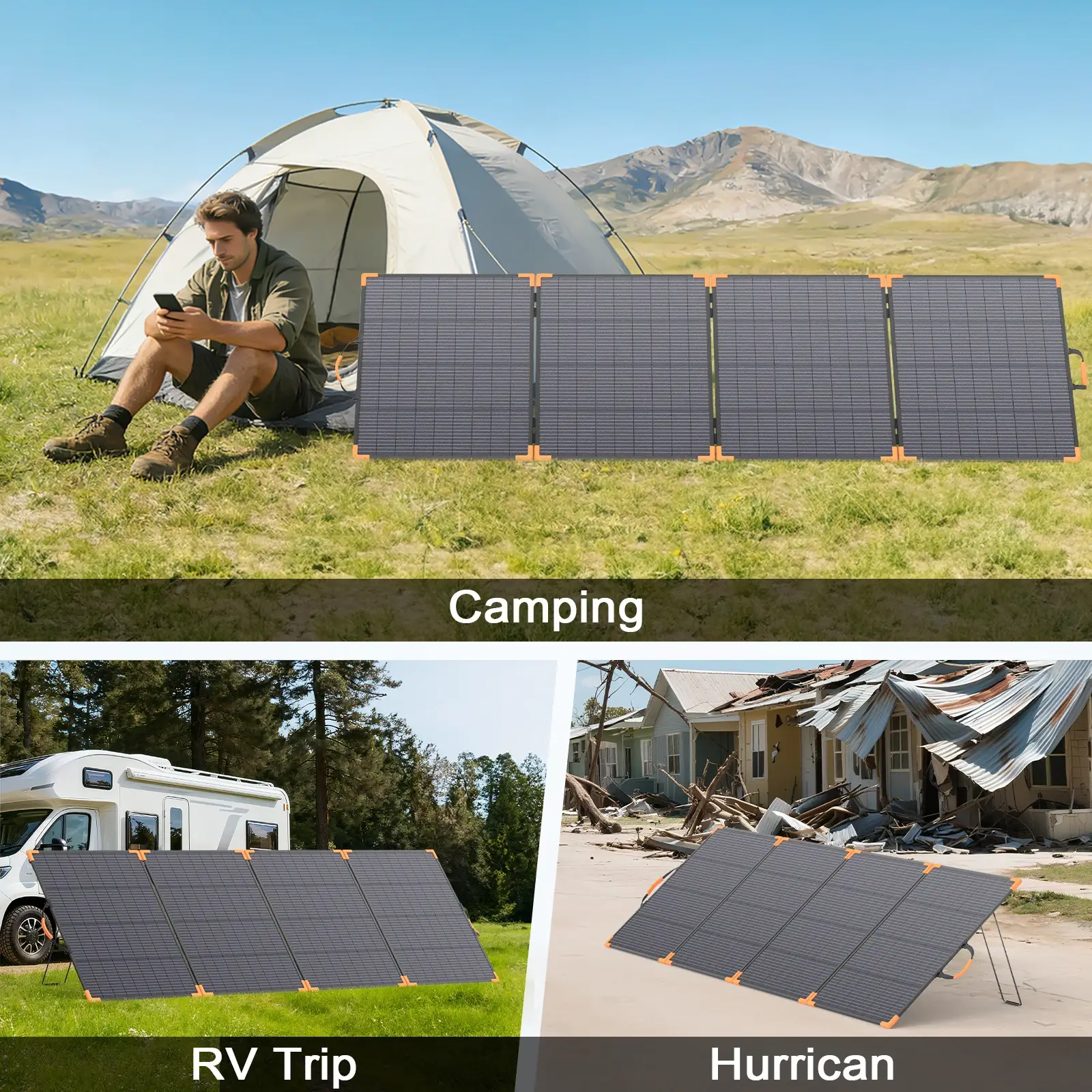 400W Bifacial Portable Solar Pane - Image 4