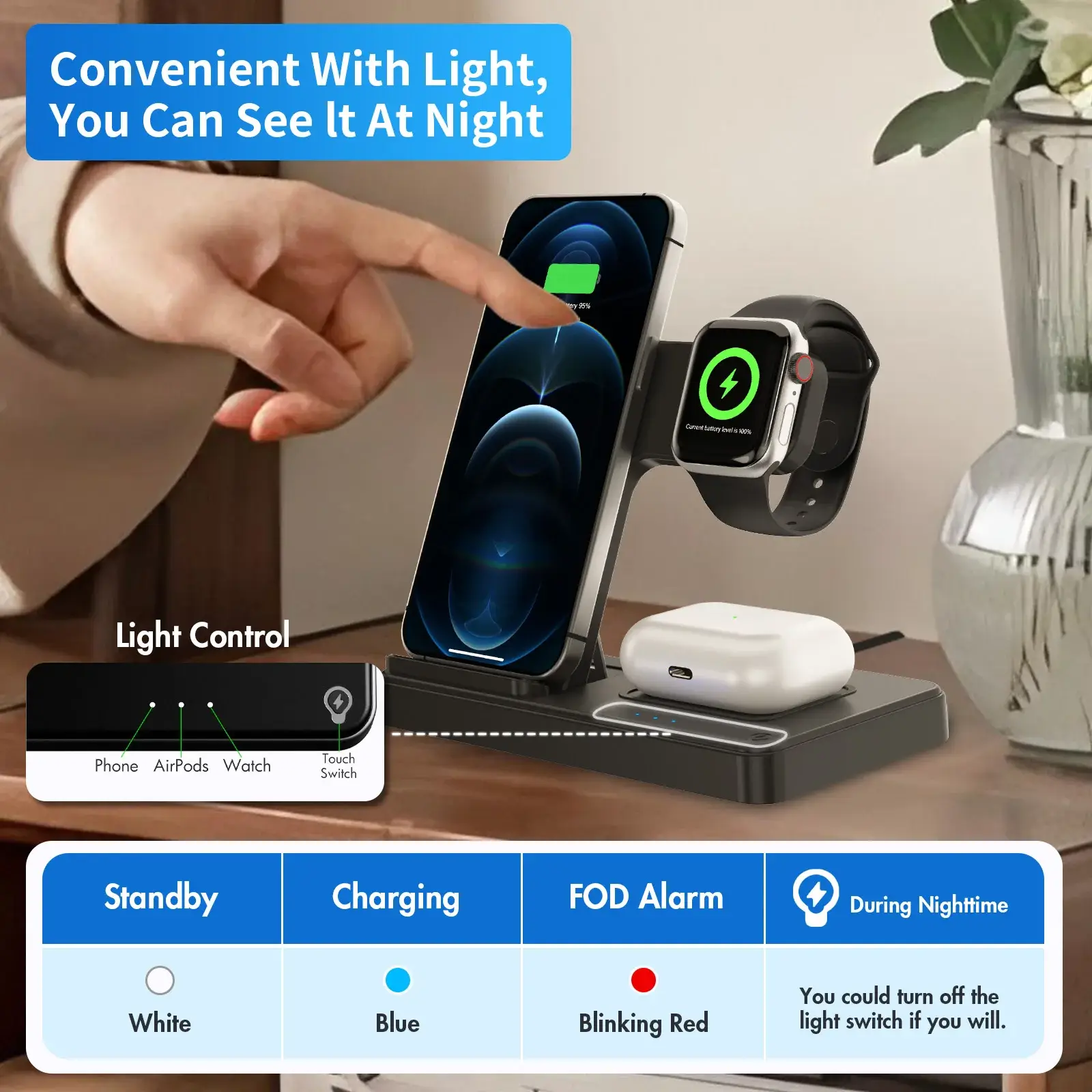 3 In 1 Wireless Charging Station - Image 3