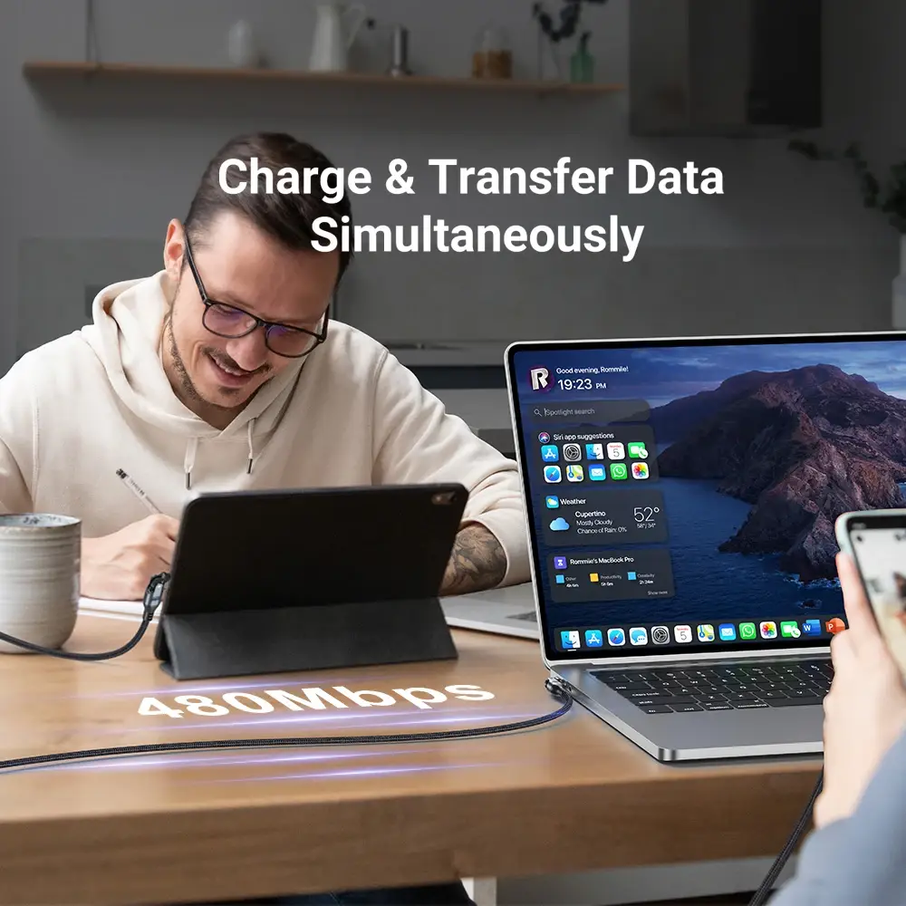 2-Pack USB C to USB C Cable 240W C to C Cable Fast Charging - Image 6