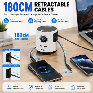 3-in-1 65W GaN Fast Charging Station with Aromatherapy Diffuser & Humidifier - Thumbnail Image 4