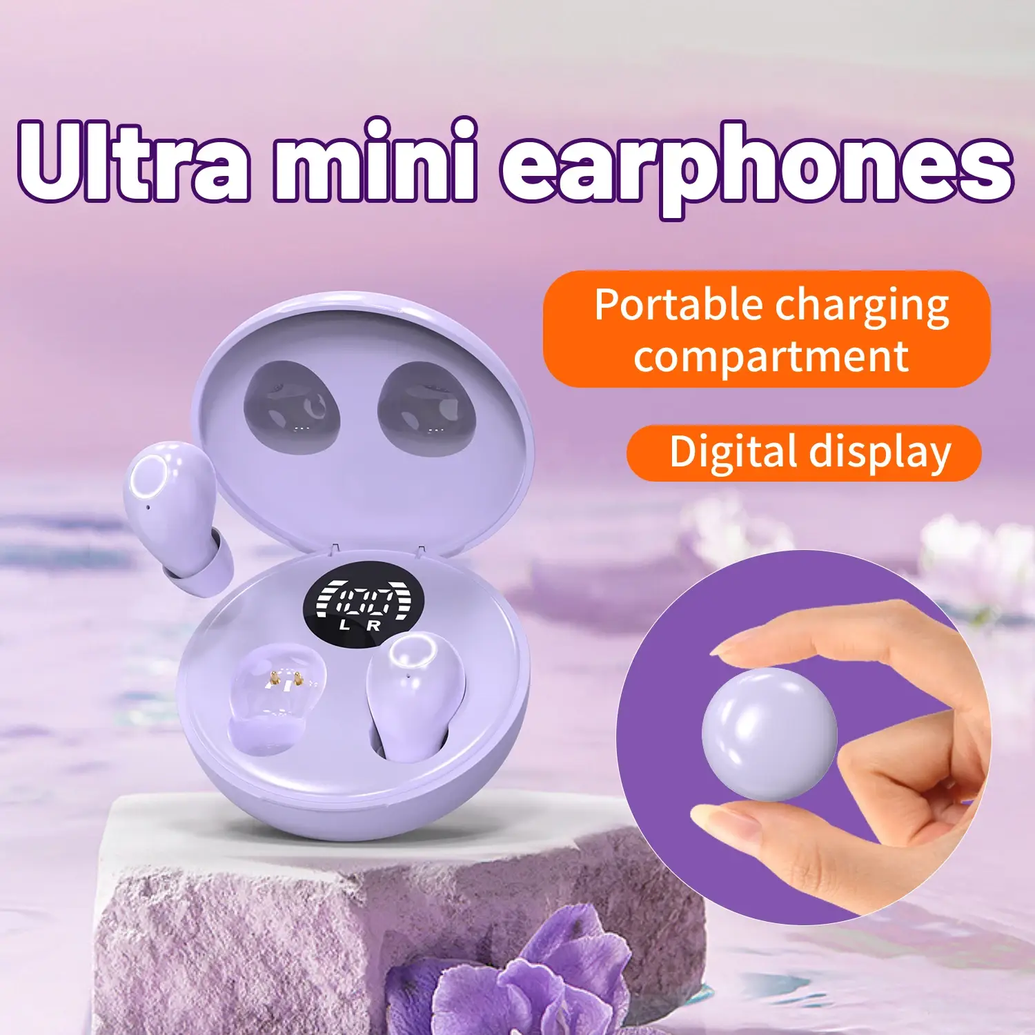 Ultra Small Invisible Sleeping Earbuds Wireless Bluetooth Earphones - Image 5