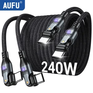 2-Pack USB C to USB C Cable 240W C to C Cable Fast Charging