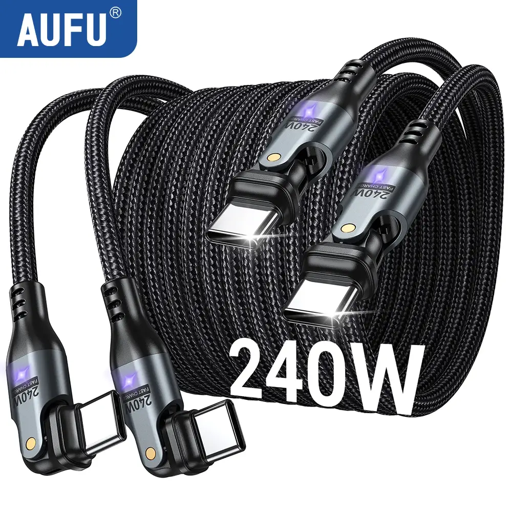 2-Pack USB C to USB C Cable 240W C to C Cable Fast Charging - Image 1