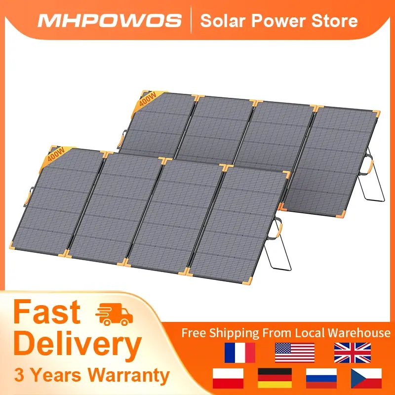400W Bifacial Portable Solar Pane - Image 1