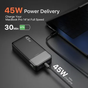 20000mah Power Bank 45W Fast Charging - Thumbnail Image 2