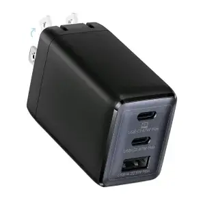 67W USB C charger 3-Port GaN Fast Compact Foldable for iPhone - Thumbnail Image 6