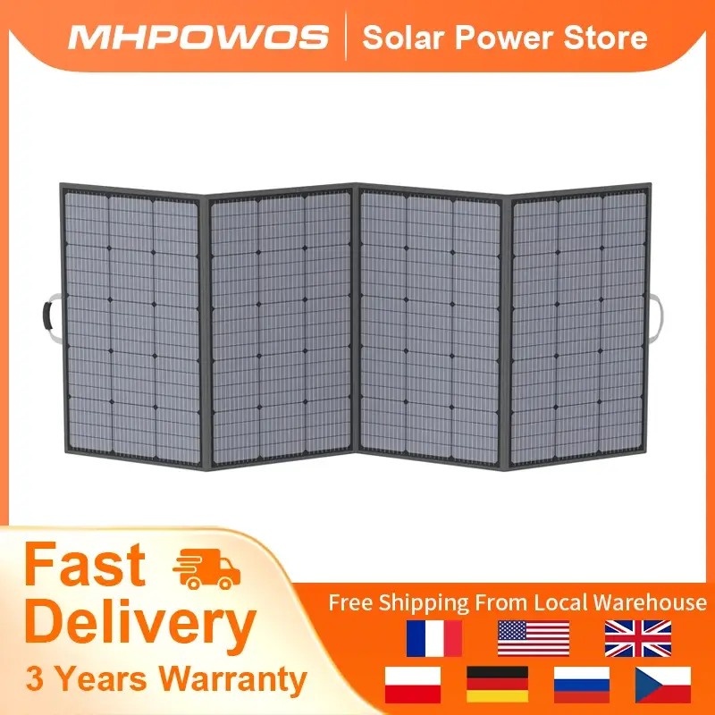 400W 220W 110W Solar Charger Portable Waterproof Foldable Solar Panel - Image 1