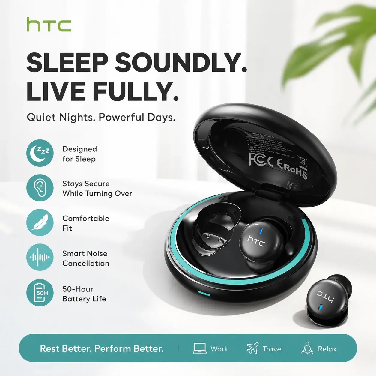 Wireless Bluetooth 6.0 Sleep Earbuds - Image 1