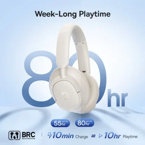 Bass Wireless Headphones Bluetooth 6.0 98% Noise Canceling - Thumbnail Image 4