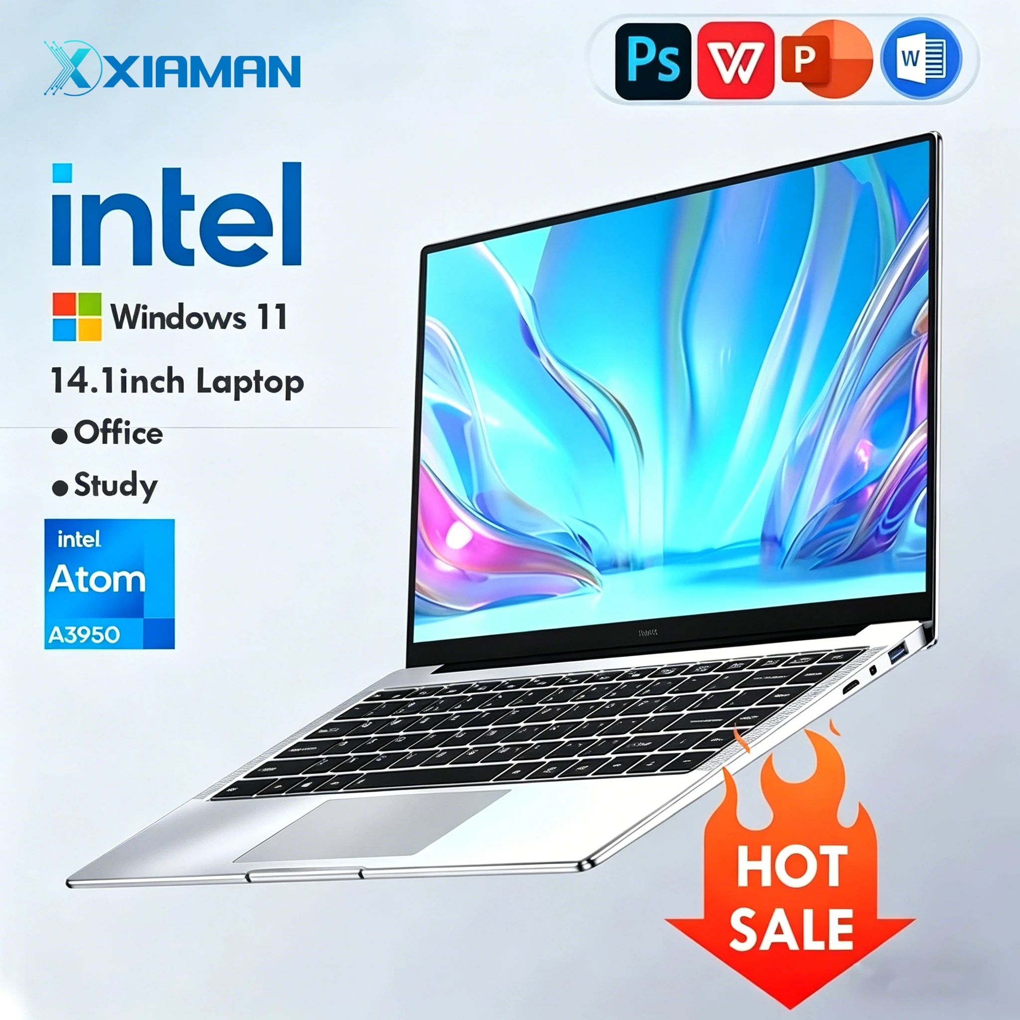 Xiaman Ultra Slim Windows 11 Laptop - Image 1