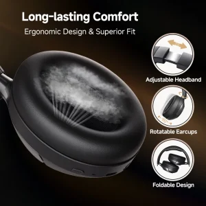 Bluetooth Headphones Active Noise Cancelling - Thumbnail Image 6