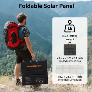 400W 220W 110W Solar Charger Portable Waterproof Foldable Solar Panel - Thumbnail Image 6