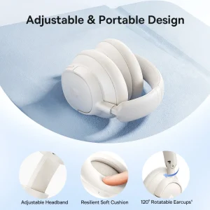 Bass Wireless Headphones Bluetooth 6.0 98% Noise Canceling - Thumbnail Image 5
