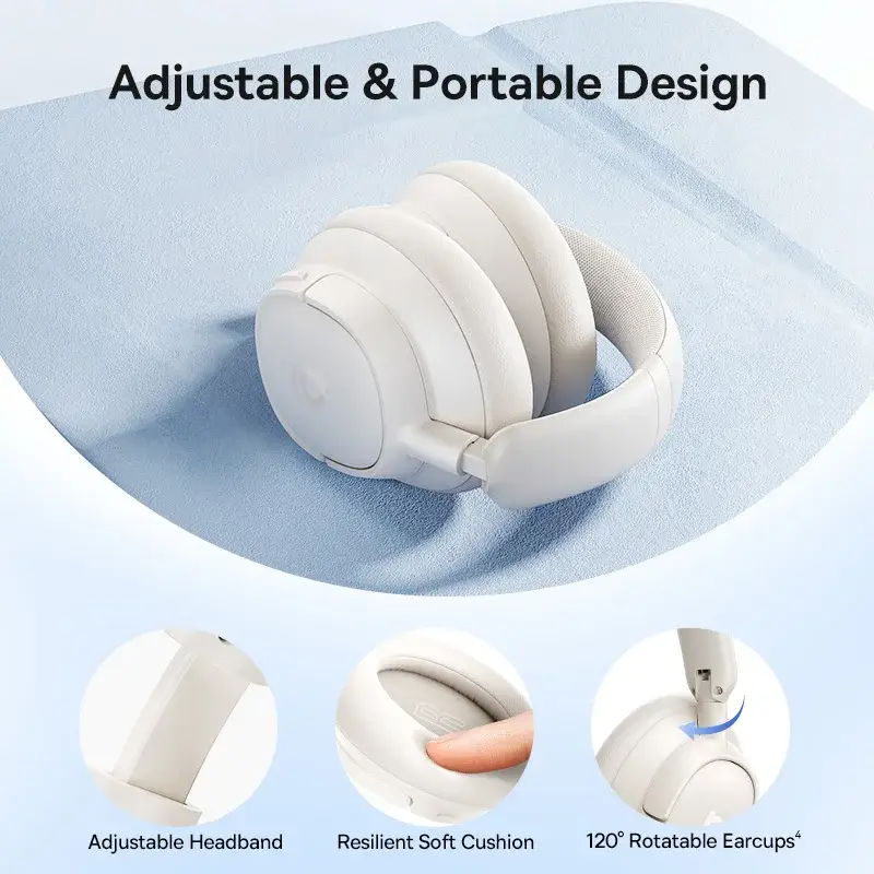 Bass Wireless Headphones Bluetooth 6.0 98% Noise Canceling - Image 5