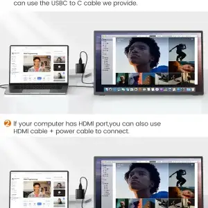 UPERFECT 120Hz Portable Monitor 18.5" IPS - Thumbnail Image 5