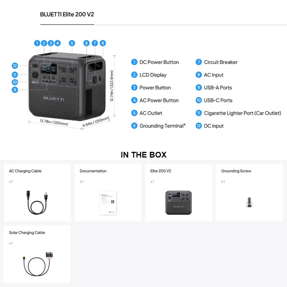 BLUETTI Elite 200 V2 Portable Power Station - Image 5
