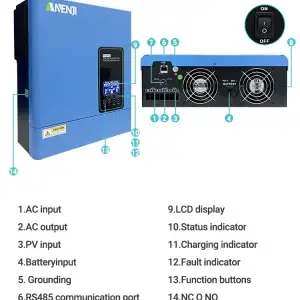 4200W 4000W 110V Hybrid Inverter Off Grid - Thumbnail Image 8