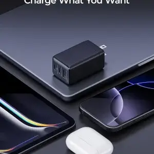 67W USB C charger 3-Port GaN Fast Compact Foldable for iPhone - Thumbnail Image 5