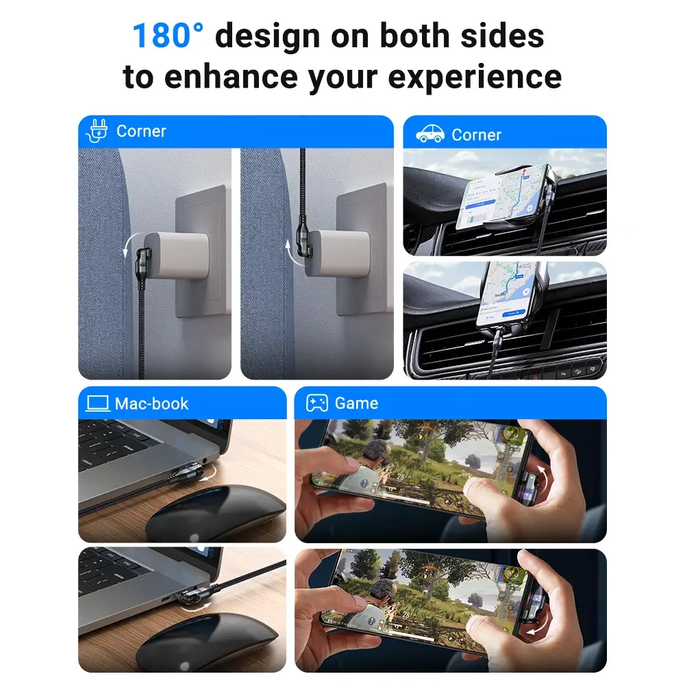 2-Pack USB C to USB C Cable 240W C to C Cable Fast Charging - Image 7