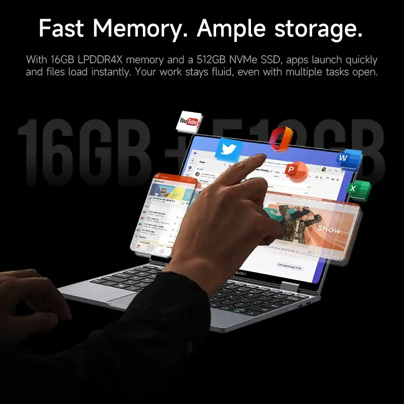 CHUWI Mini Book X Touch Screen Tablet Laptop 2-in-1 - Image 5