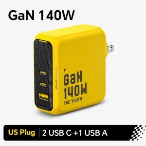 140W GaN Charger PD3.1 3-Port Type C Quick Charge - Thumbnail Image 7