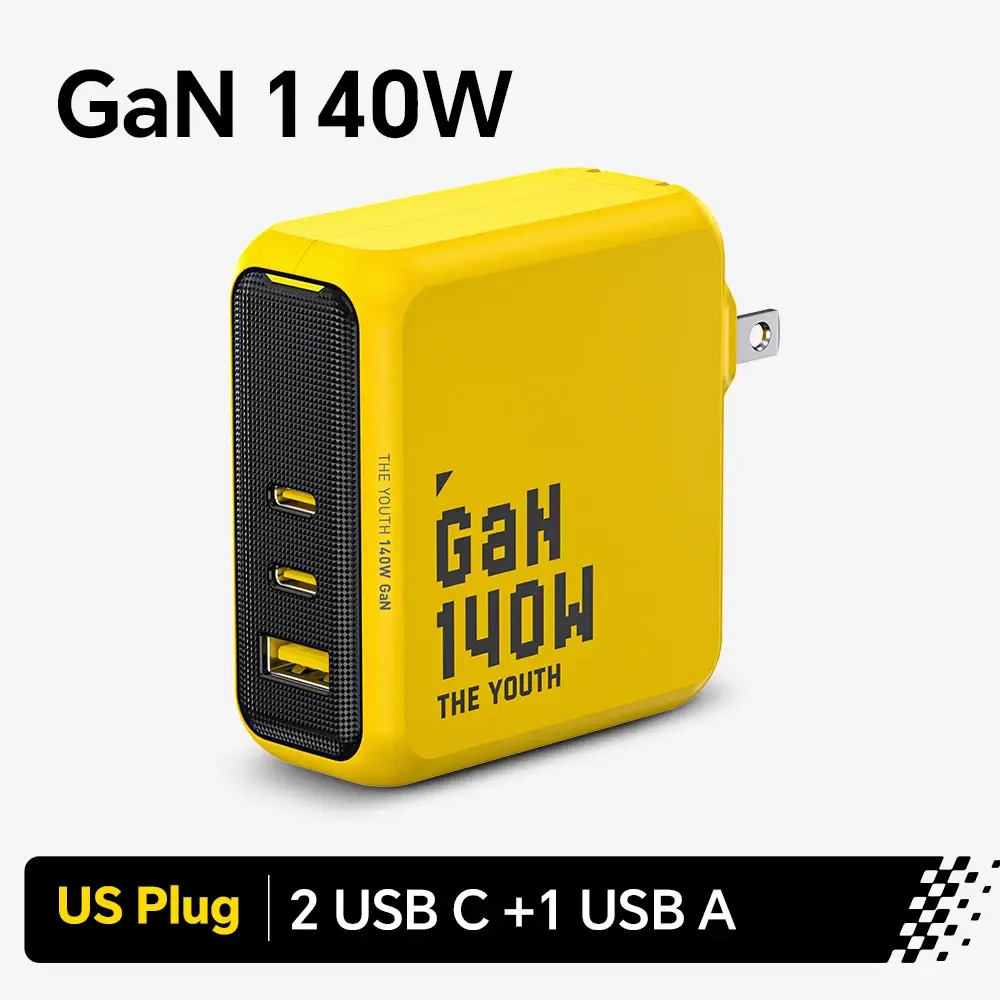 140W GaN Charger PD3.1 3-Port Type C Quick Charge - Image 7