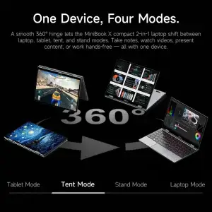 CHUWI Mini Book X Touch Screen Tablet Laptop 2-in-1 - Thumbnail Image 4