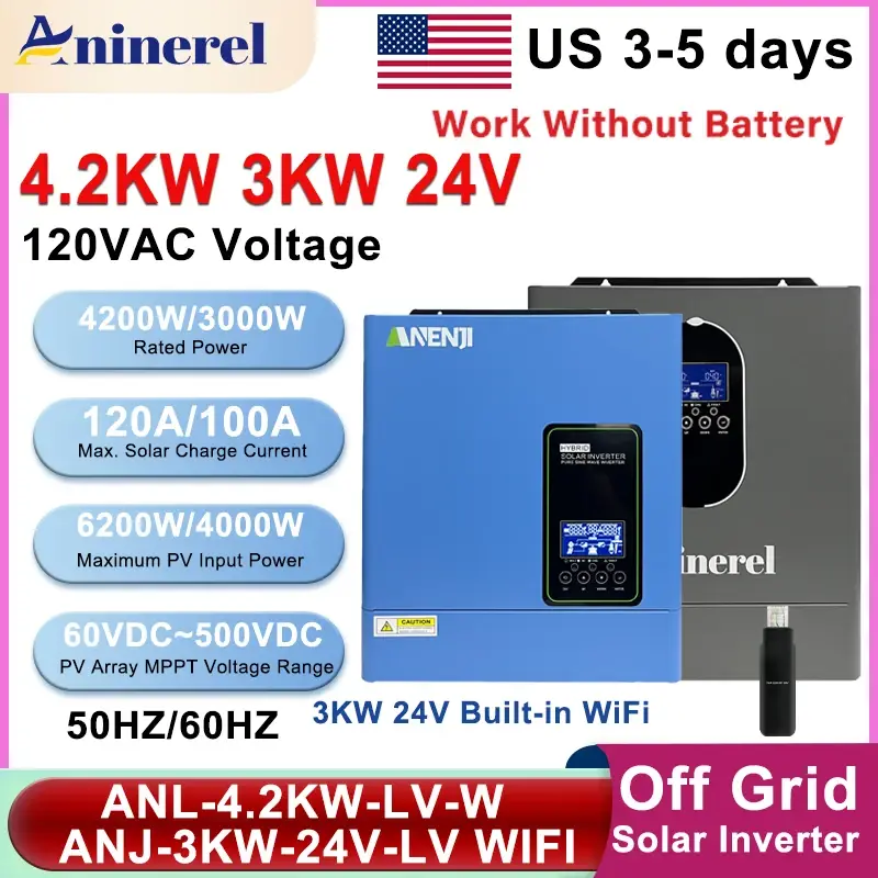 4200W 4000W 110V Hybrid Inverter Off Grid - Image 1