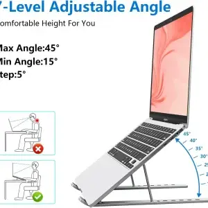 Foldable Aluminum Laptop Stand - Thumbnail Image 3