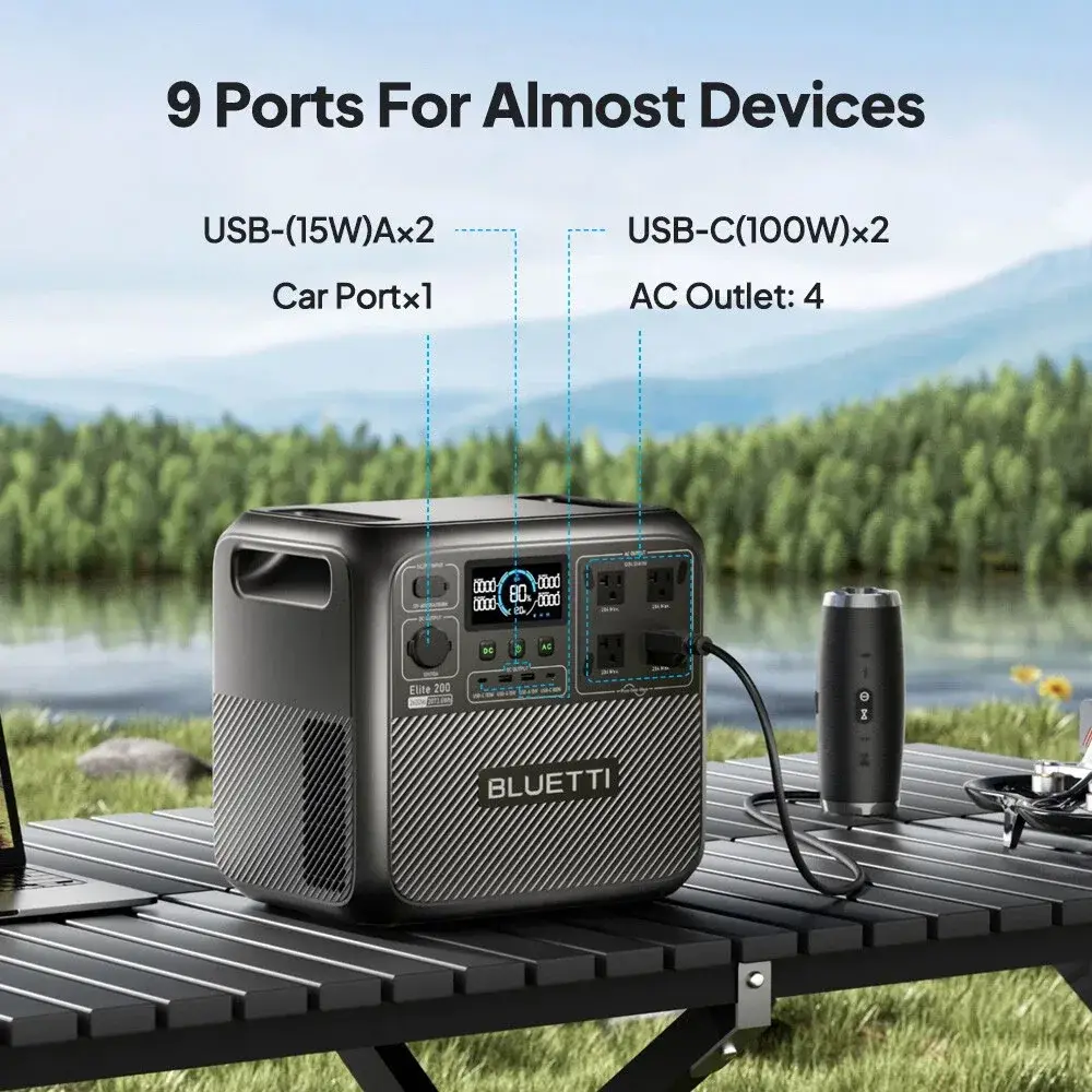 BLUETTI Elite 200 V2 Portable Power Station - Image 6