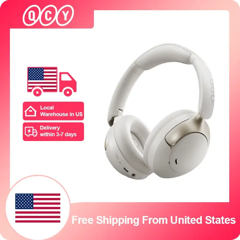 Bluetooth Headphones Active Noise Cancelling - Image 1