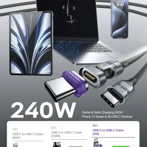 Magnetic USB C Cable - Thumbnail Image 2
