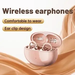 Open-Ear Clip Cordless Bluetooth 6.0 Earbuds with Ear Hook - Thumbnail Image 3