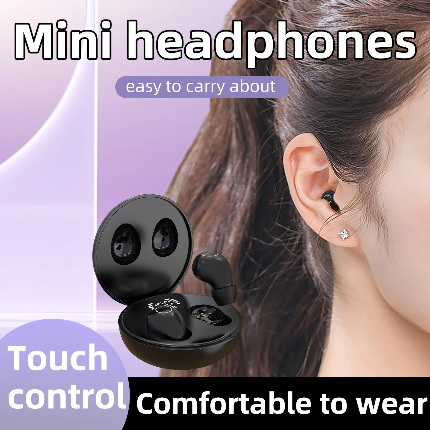 Ultra Small Invisible Sleeping Earbuds Wireless Bluetooth Earphones - Image 4